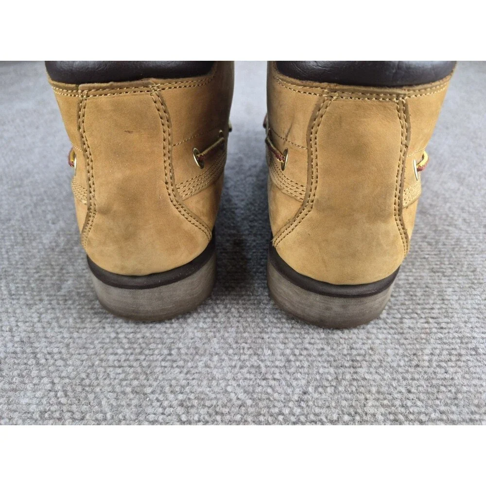 Timberland Oakwell Boots Men's Sz US 8.5M Leather 7-Eye Moc Lace Up Tan Ankle